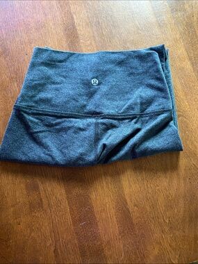 lululemon athletica Dark Heather Gray High-Rise Foldover Leggings